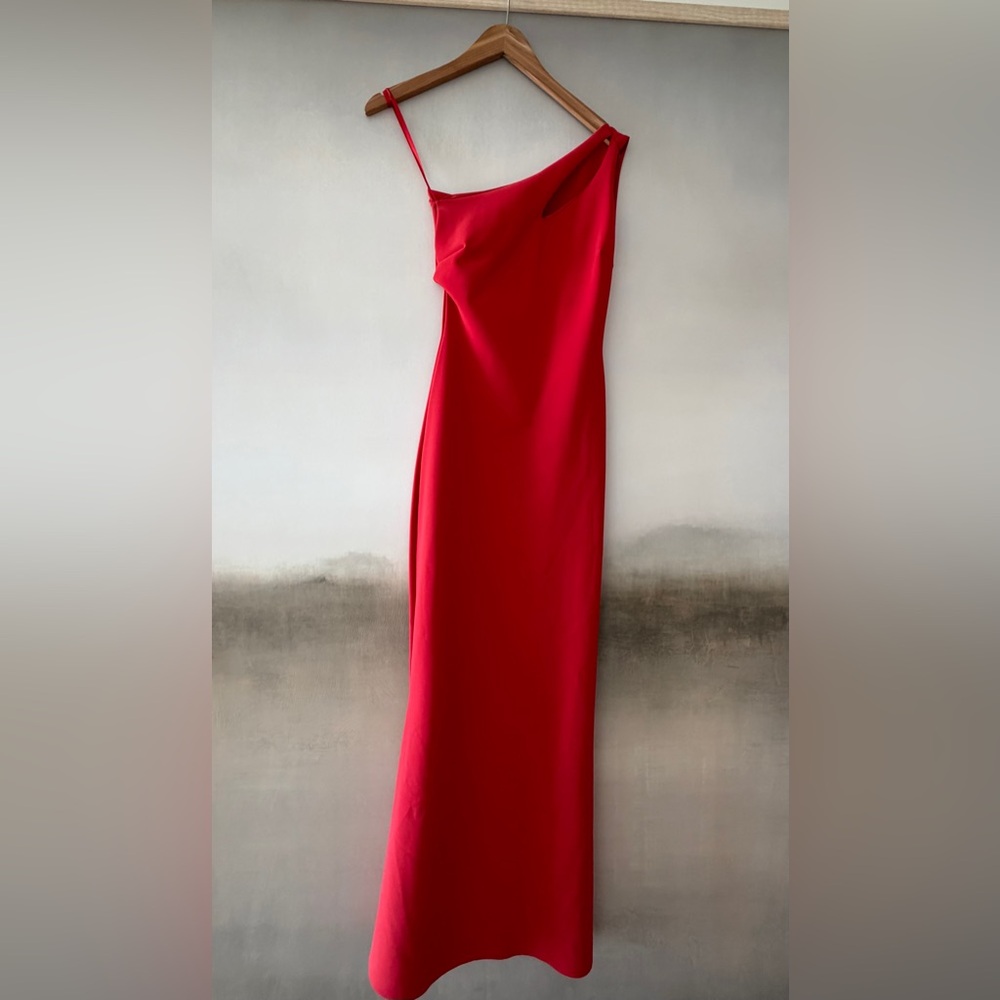 Chiara Boni One Shoulder Red Dress